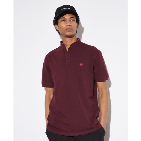 The Kooples Other - THE KOOPLES Collarless Pique Polo